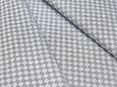 DARK & LIGHT GREY CHESS PRINT PRIMIUM MIX COTTEN SHIRT FABRIC.